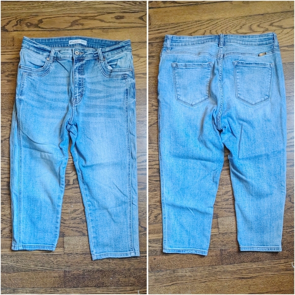 SOLD Kancan High Rise Side Seam Capri Jeans sz 31 (fits 12/14) for Maurice's - Picture 3 of 5